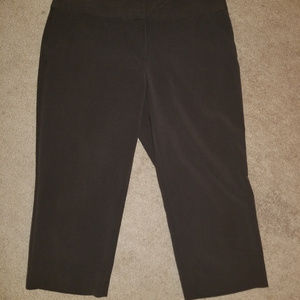 Brown dress capris with pockets